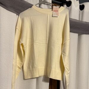 Cream Crew Neck Sweater